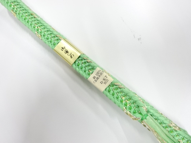 未使用品　正絹　手組帯締め